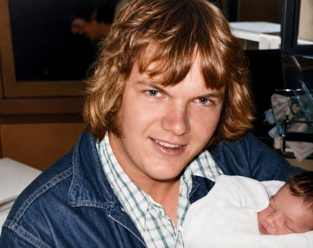 Chef Jen Galton as a baby with her father in Canada